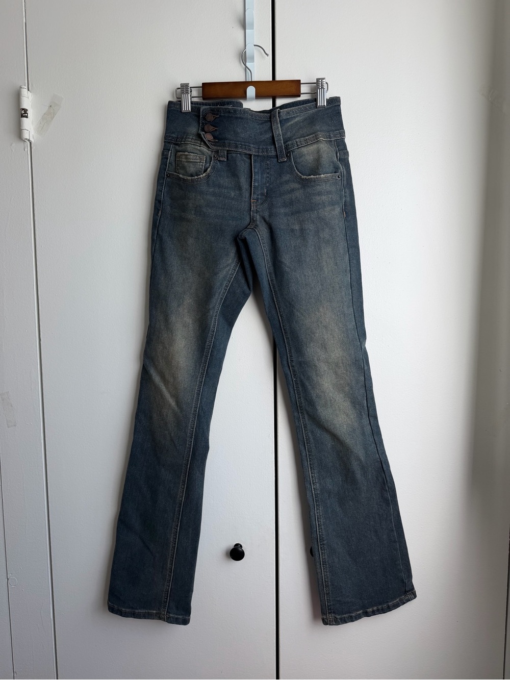 Women’s Blue Faded Bootcut Jeans